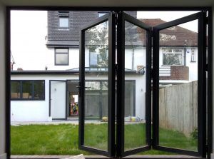 BLACK BIFOLD DOORS