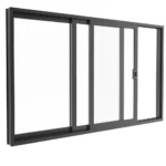 BLACK SLIDING WINDOWS