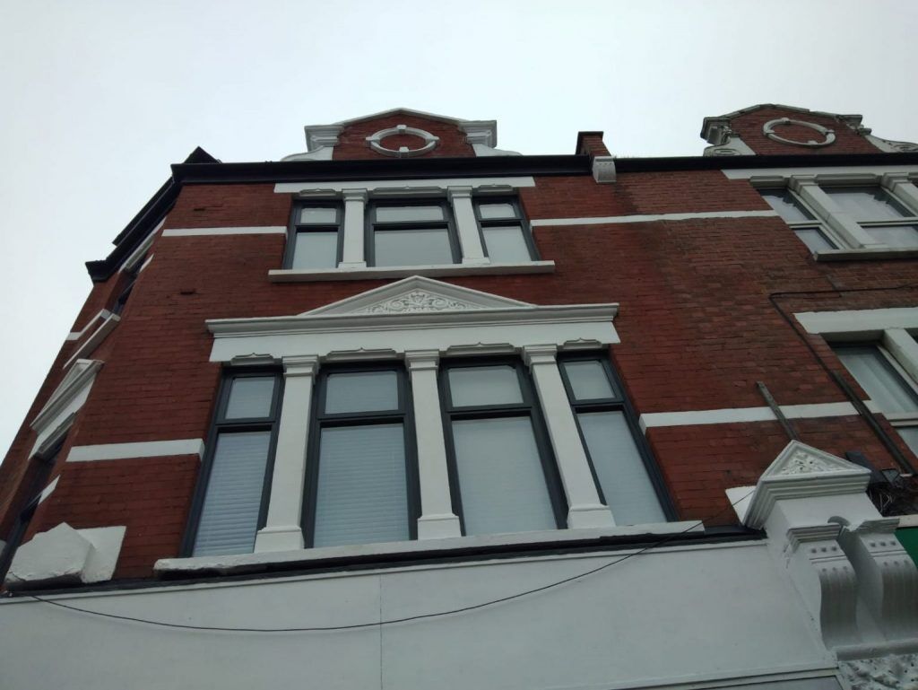 7 aluminium windows and 1 alumin ium door on a townhouse in marylebone london