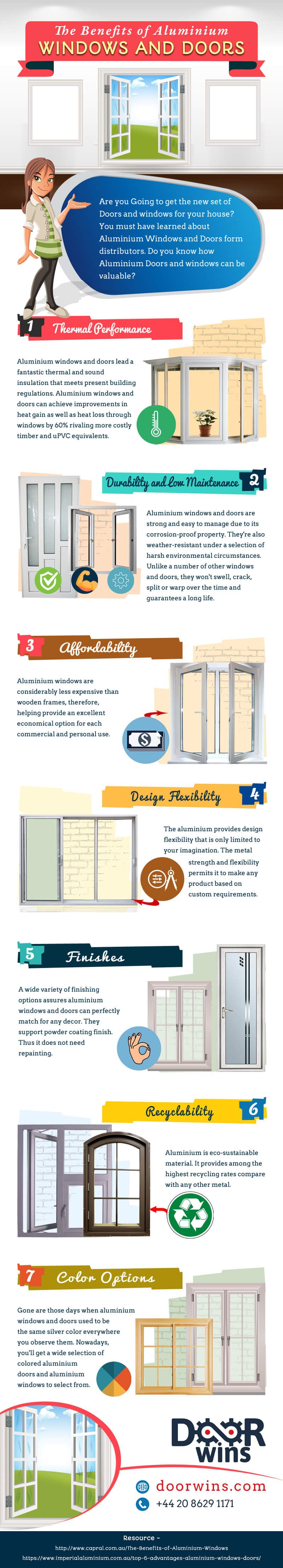 doorwins double glazing benefits and products infographic