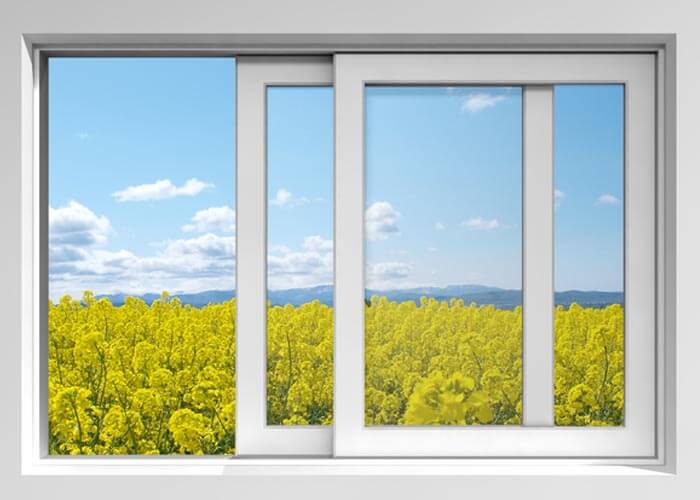 Aluminium sliding windows