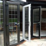 French upvc doors with a rated frame and georgian glass