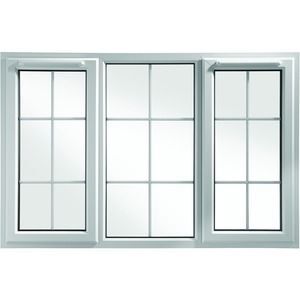 GEORGIAN BAR CASEMENT WINDOWS FITTED IN WHITE