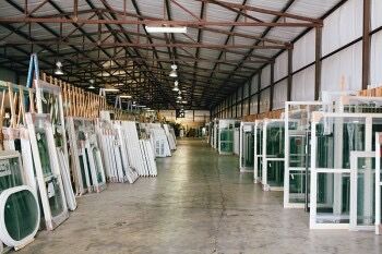 Manufacturing warehouse from inside