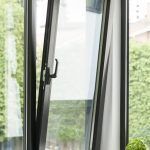 tilt and turn aluminium windows being manufactured