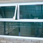 TOP HUNG AWNING WINDOWS WITH LEFT WINDOW OPEN