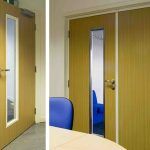 Wood Finish Aluminium Doors
