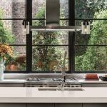 EXTRA SLIM FRAMED MAINLY GLASS CASEMENT WINDOWS WITH BLACK SLEEK FRAME