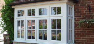 white upvc georgian bar casement bay windows