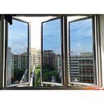 3 PANEL GREY COMMERCIAL WINDOWS